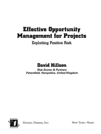 Enlarge image Cover: Effective Opportunity Management for Projects - CRC Press