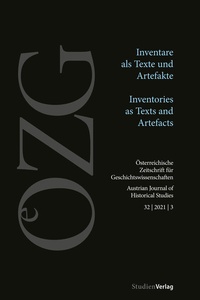 Abbildung von: Österreichische Zeitschrift für Geschichtswissenschaften 32/3/2021 - Studien Verlag