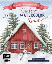 Abbildung von: Mein Adventskalender-Buch: Winter-Watercolor-Land - Edition Michael Fischer / EMF Verlag