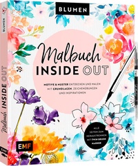 Abbildung von: Malbuch Inside Out: Watercolor Blumen - Edition Michael Fischer / EMF Verlag