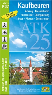 Abbildung von: ATK25-P07 Kaufbeuren (Amtliche Topographische Karte 1:25000) - Landesamt für Digitalisierung, Breitband und Vermessung, Bayern