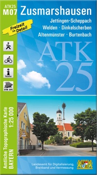 Abbildung von: ATK25-M07 Zusmarshausen (Amtliche Topographische Karte 1:25000) - Landesamt für Digitalisierung, Breitband und Vermessung, Bayern