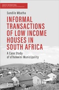 Cover: Informal Transactions of Low Income Houses in South Africa - transcript