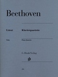 Cover: Ludwig van Beethoven - Klavierquartette - Henle, G&uuml;nter