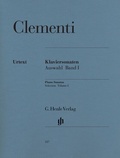 Cover: Muzio Clementi - Klaviersonaten, Auswahl, Band I (1768-1785) - Henle, G&uuml;nter