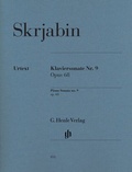 Cover: Alexander Skrjabin - Klaviersonate Nr. 9 op. 68 - Henle, G&uuml;nter