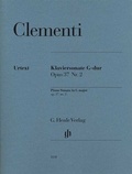 Cover: Muzio Clementi - Klaviersonate G-dur op. 37 Nr. 2 - Henle, G&uuml;nter