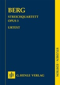 Cover: Alban Berg - Streichquartett op. 3 - Henle, G&uuml;nter