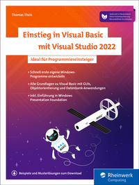 Abbildung von: Einstieg in Visual Basic mit Visual Studio 2022 - Rheinwerk