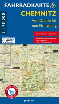 Abbildung von: Fahrradkarte Chemnitz - grünes herz