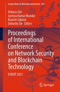 Enlarge image Cover: Proceedings of International Conference on Network Security and Blockchain Technology - Springer