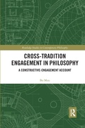 Cover: Cross-Tradition Engagement in Philosophy - Routledge