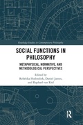 Cover: Social Functions in Philosophy - Routledge