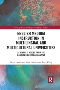 Enlarge image Cover: English Medium Instruction in Multilingual and Multicultural Universities - Routledge