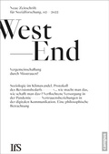 Cover: WestEnd 2/2022: Vergemeinschaftung durch Misstrauen? - Campus