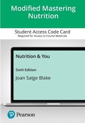 Cover: Nutrition & You -- Modified Mastering Nutrition with Pearson eText Access Code - Pearson Education (US)