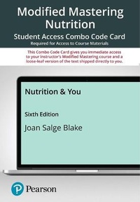 Enlarge image Cover: Modified Mastering Nutrition --With Pearson Etext --Combo Card--For Nutrition and You - Pearson