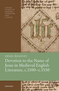 Cover: Devotion to the Name of Jesus in Medieval English Literature, c. 1100 - c. 1530 - Oxford University Press