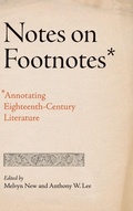 Cover: Notes on Footnotes - Pennsylvania State University Press