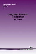 Cover: Language Research in Marketing - now publishers Inc