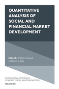 Cover: Quantitative Analysis of Social and Financial Market Development - Emerald Publishing Limited