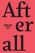 Cover: Afterall: Volume 54 - Afterall Publishing