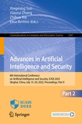 Cover: Advances in Artificial Intelligence and Security - Springer