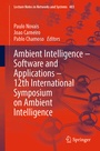 Cover: Ambient Intelligence - Software and Applications - 12th International Symposium on Ambient Intelligence - Springer