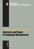 Cover: Interests and Power in Language Management - Peter Lang Verlag