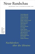 Cover: Neue Rundschau 2022/2 - S. Fischer