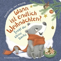 Abbildung von: "Wann ist endlich Weihnachten?", fragt der kleine Dachs (Weihnachtsbuch) - FISCHER Sauerländer