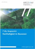 Cover: Nachhhaltigkeit im Bauwesen - Arbeitsgemeinschaft f&uuml;r zeitgem&auml;&szlig;es Bauen
