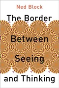 Cover: The Border Between Seeing and Thinking - Oxford University Press Inc