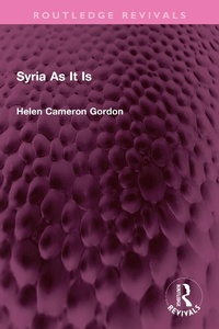 Bild: Syria As It Is - Routledge