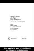 Cover: Protein Arrays, Biochips and Proteomics - CRC Press