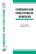 Cover: Cohesion and Structure of Surfaces - North-Holland