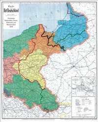 Abbildung von: Historische Karte: DEUTSCHES REICH - Provinzen Ostpreußen, Westpreußen, Posen und Schlesien nach dem 28. Juni 1919 (gerollt) - Verlag Rockstuhl