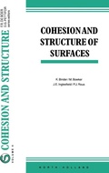 Cover: Cohesion and Structure of Surfaces: Volume 4 - North-Holland