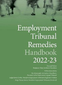 Abbildung von: Employment Tribunal Remedies Handbook 2022 - 2023 - Bath Publishing Ltd
