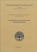 Cover: Deutsche Kultur in russischen Buch- und Handschriftenbest&auml;nden - Franz Steiner Verlag