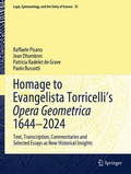Cover: Homage to Evangelista Torricelli's Opera Geometrica 1644-2024 - Springer