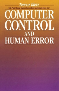 Enlarge image Cover: Computer Control and Human Error - Gulf Professional Publishing