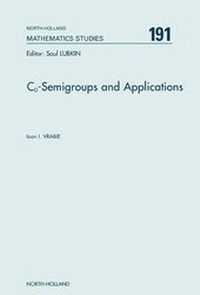 Abbildung von: C<INF>o</INF>-Semigroups and Applications: Volume 191 - JAI Press Inc.