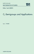 Cover: C<INF>o</INF>-Semigroups and Applications: Volume 191 - JAI Press Inc.