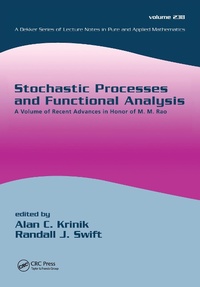 Enlarge image Cover: Stochastic Processes and Functional Analysis - CRC Press