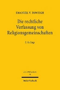 Abbildung von: Die rechtliche Verfassung von Religionsgemeinschaften - Mohr Siebeck