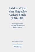Abbildung von: Auf dem Weg zu einer Biographie Gerhard Kittels (1888-1948) - Mohr Siebeck