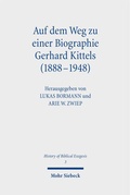 Cover: Auf dem Weg zu einer Biographie Gerhard Kittels (1888-1948) - Mohr Siebeck