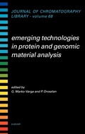 Cover: Emerging Technologies in Protein and Genomic Material Analysis: Volume 68 - Elsevier