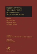 Cover: Modern Acoustical Techniques for the Measurement of Mechanical Properties - Academic Press